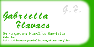 gabriella hlavacs business card